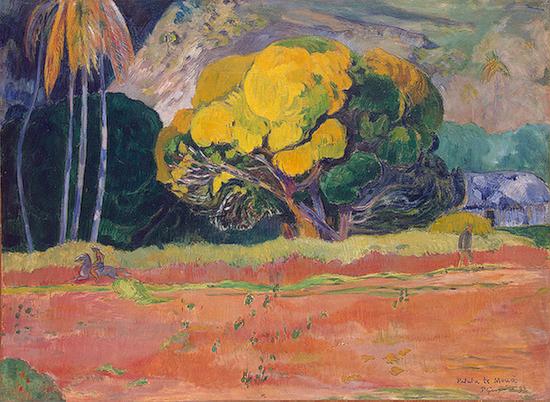 Paul Gauguin At the Foot of a Mountain